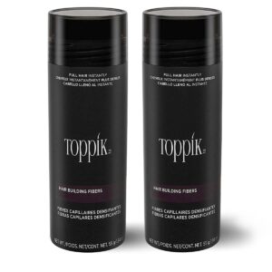 Pachet promoțional: 2x Nanofibre pt păr rar Toppik 55g 🥇