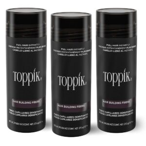 Pachet promoțional: 3x Nanofibre pt păr rar Toppik 27g 🥇