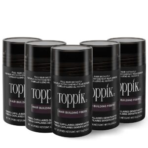 Pachet promoțional: 5x Nanofibre pt păr rar Toppik 12g 🥇